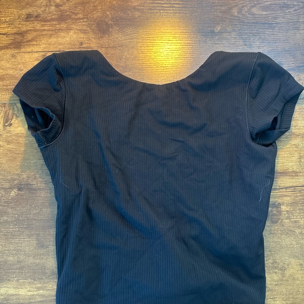 Aerie Black Short Sleeve Tee